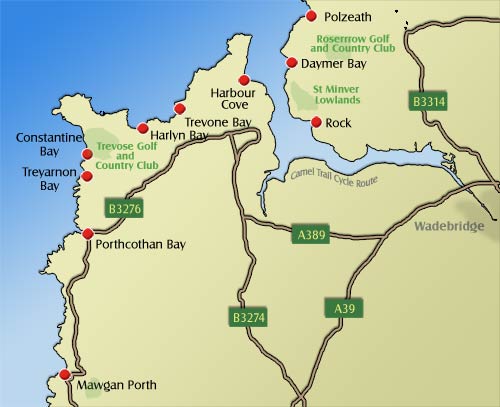 Polzeath, Padstow, Constantine and Mawgan Porth Beaches