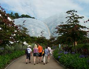 Path leading to the Eden Project Biomes