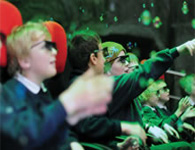 Land's End Cornwall 4D film experience audience - Cornwall rainy day attraction
