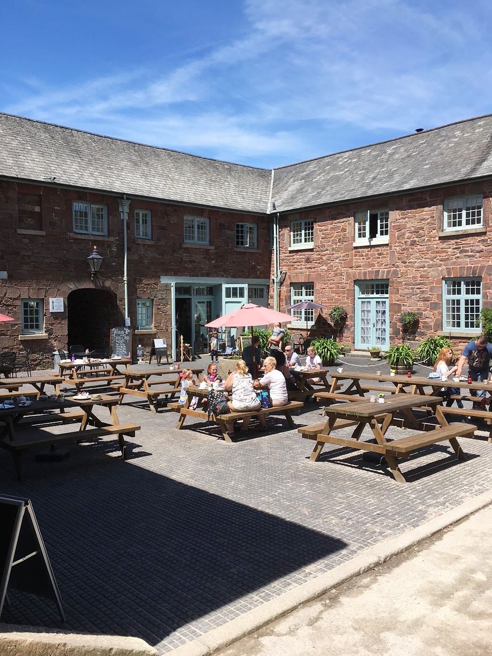 Cafe at Mount Edgcumbe Country Park Torpoint Cornwall - refreshments and visitor facilities