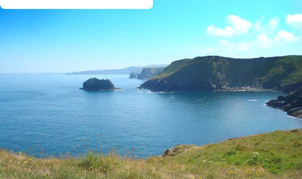 The Noth Cornwall Coast - looking towards Boscastle