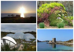Cornwall & Scillies - Sunset, Lost Gardens of Heligan, Tresco Isles of Scilly, The Eden Project