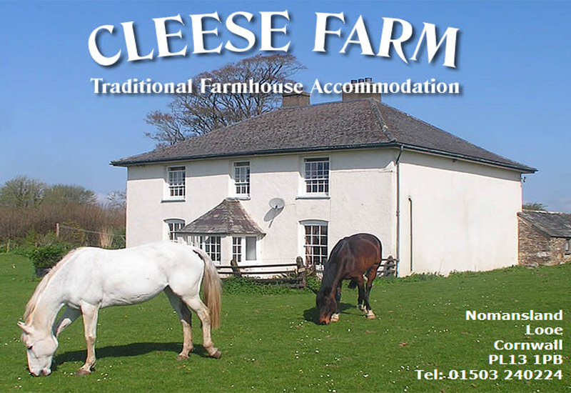 Cleese Farm B&B Holidays in Looe