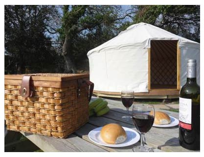 East Crinnis Mongolian Yurts - Self Catering + Camping 