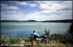 A relaxing moment on the Camel Trail