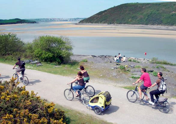 Cycling on The Camel Trail in North Cornwall