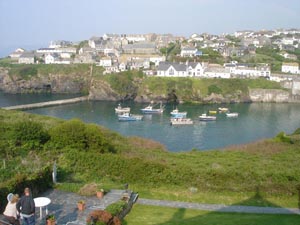 View from Hathaway Guest House, Port Isaac, Cornwall