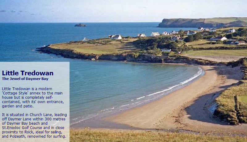 Daymer Bay Holiday Cottage Little Tredowan Daymer Bay Rock