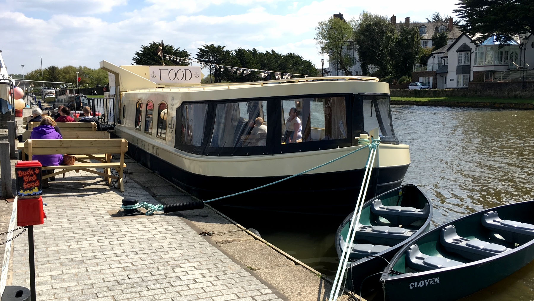 Boats for hire beside the Bude Canal