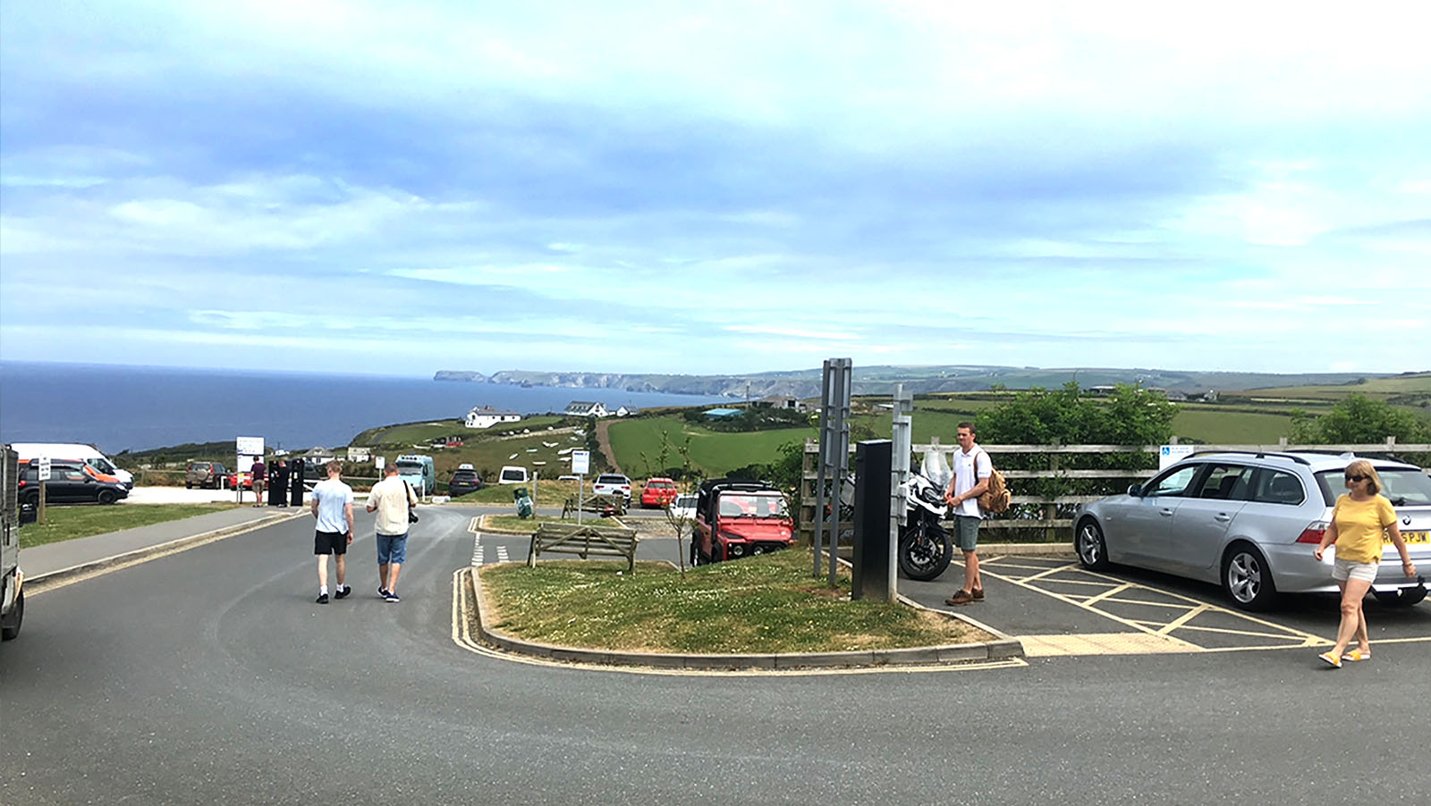 Port Isaac Main Car Park on Trewetha Lane, the approach road into the village