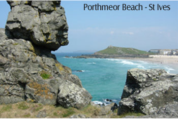 Porthmeor - S Ives - camping in Cornwall