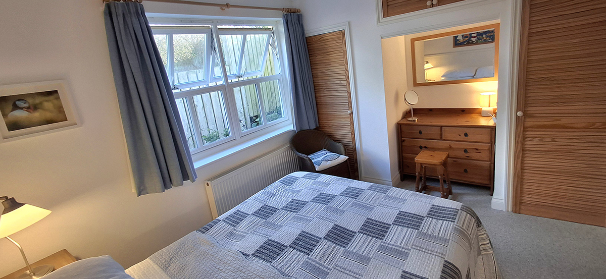  Trevone Bay Puffins Wing second bedroom view self-catering coastal cottage stay