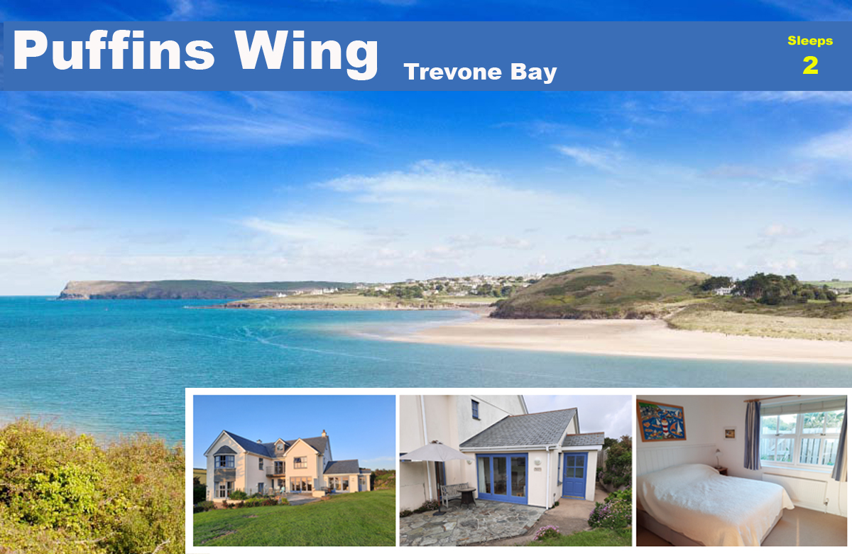 Self-catering breaks in Trevone Bay @ Puffins Bed & Breakfast Bed & Breakfast in Trevone Cornwall