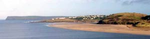 Loking across to Polzeath from Padstow