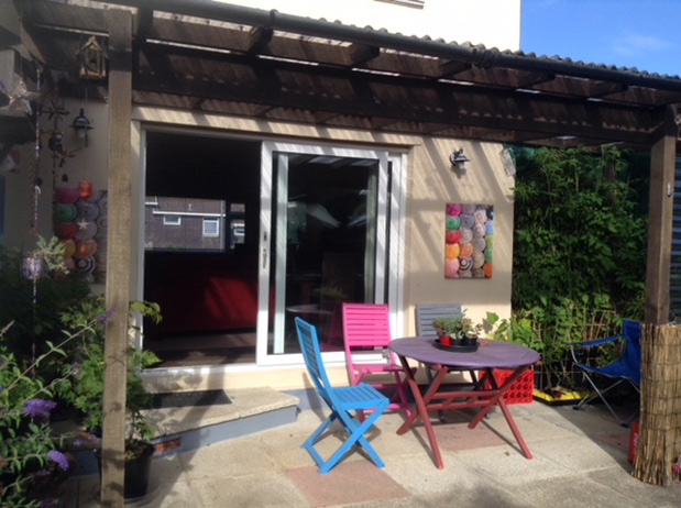 Patio @ Scrumptious B&B Bodmin Comfortable Bed & Breakfast  Close to the Camel trail and The Eden Project