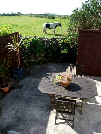 Sunset St Ives patio area