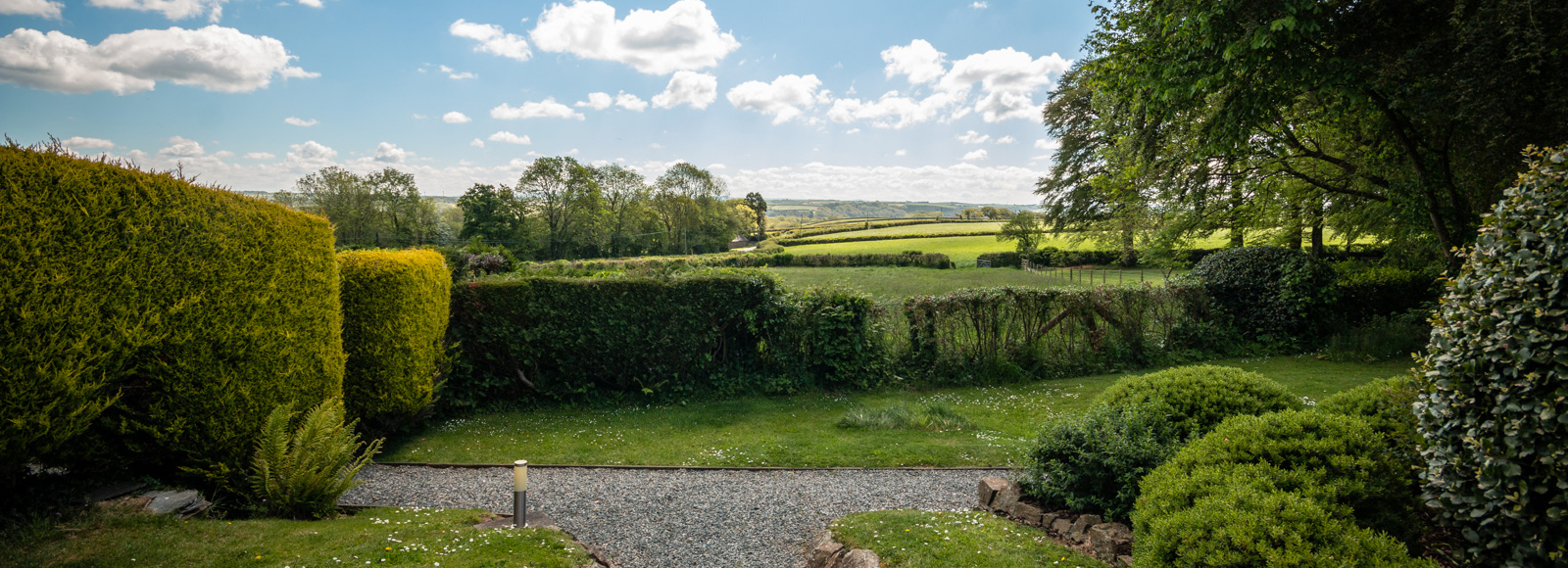 Hendra -View from the patio -  Holiday Cottages in Bude - Tamar Valley Cottages