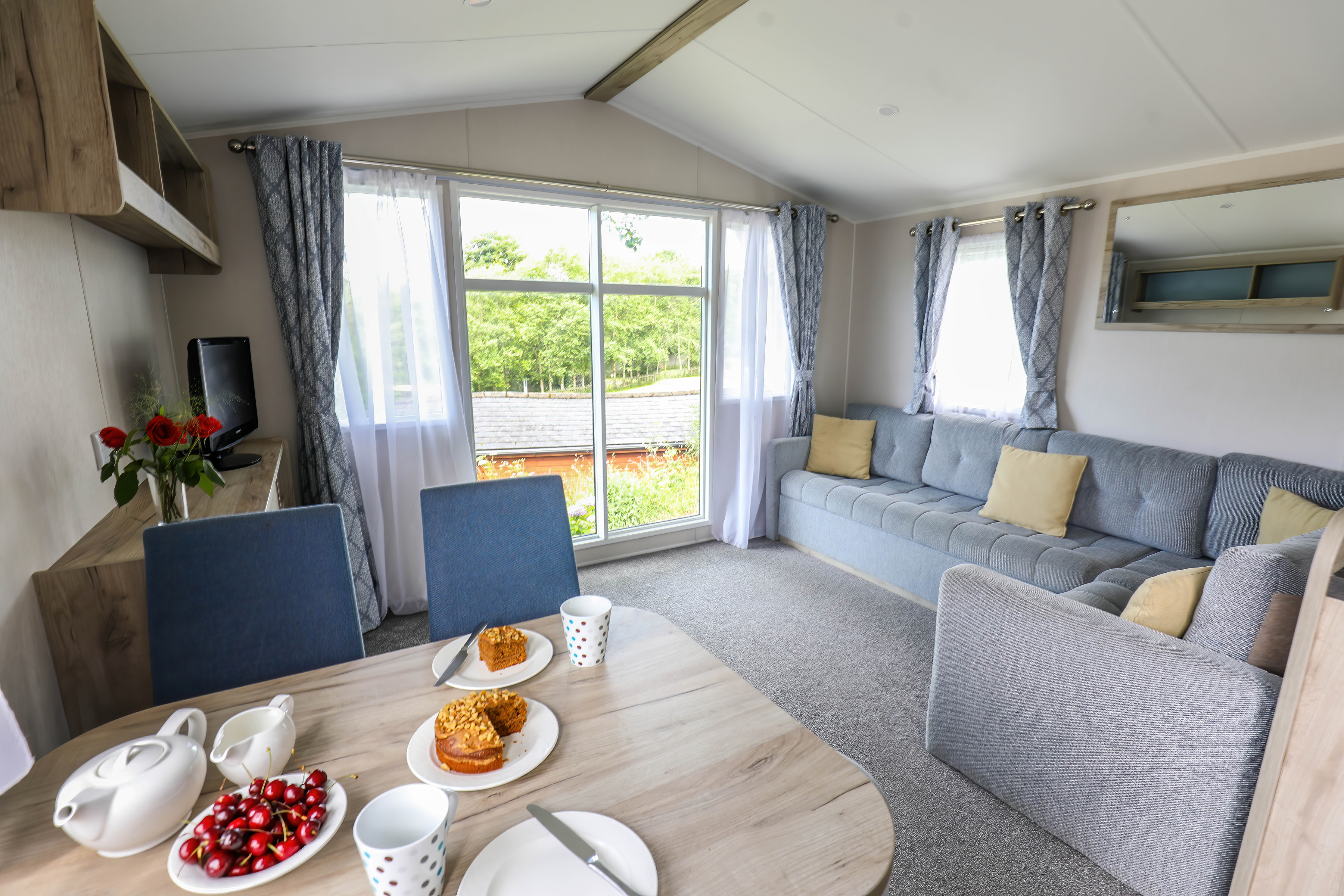 Deluxe Plus Extra dining area @Tehidy - Holiday Park Self-catering Caravan holidays