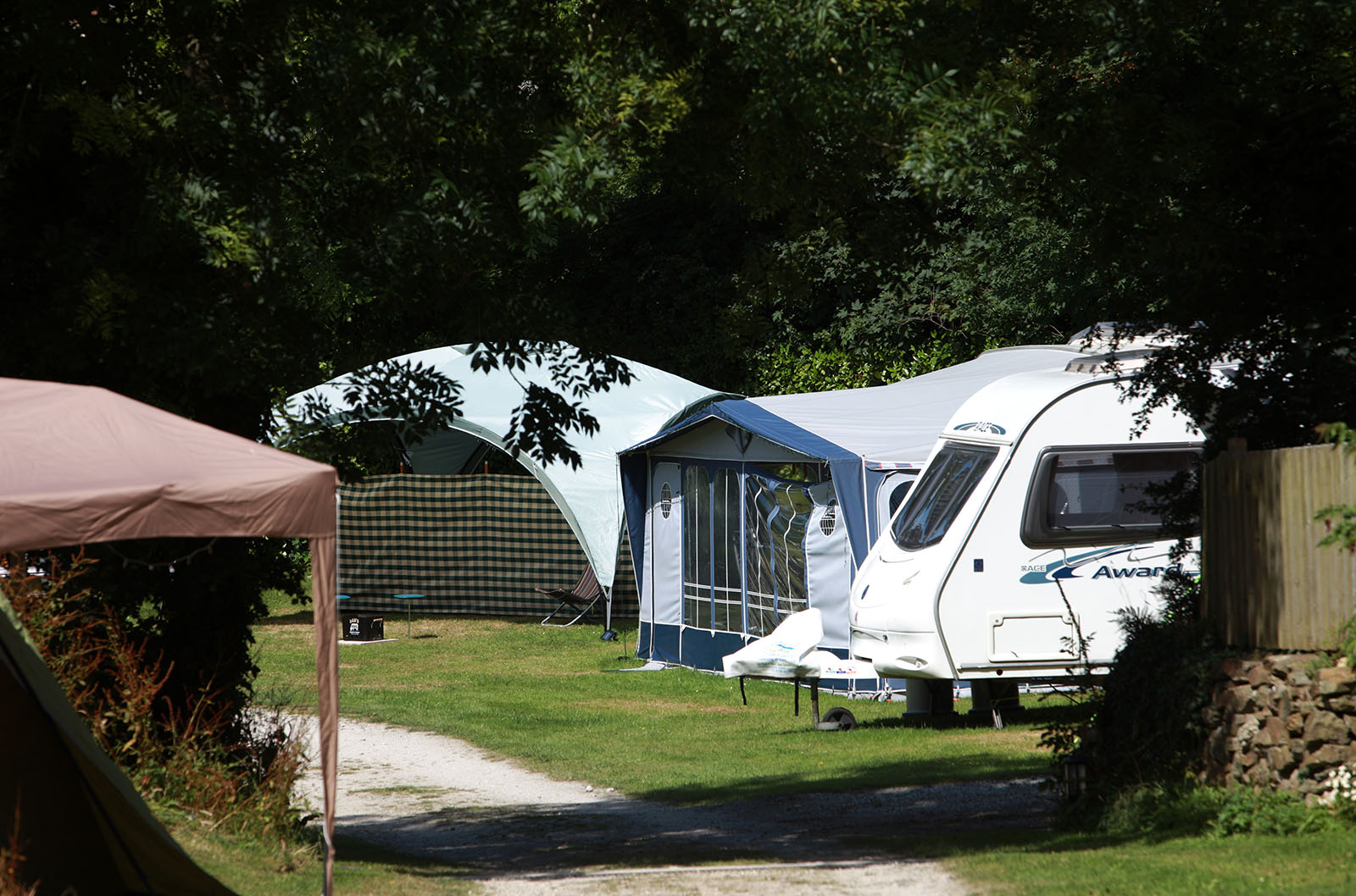 Camping and Touring in Cornwall at Tehidy 