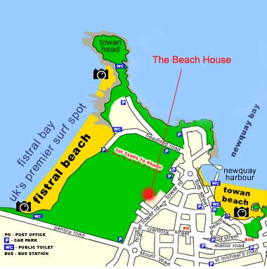 Fistral Beach Map