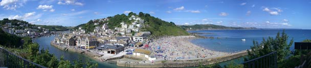 unrivalled panoramic views of East and West Looe, the harbour, 