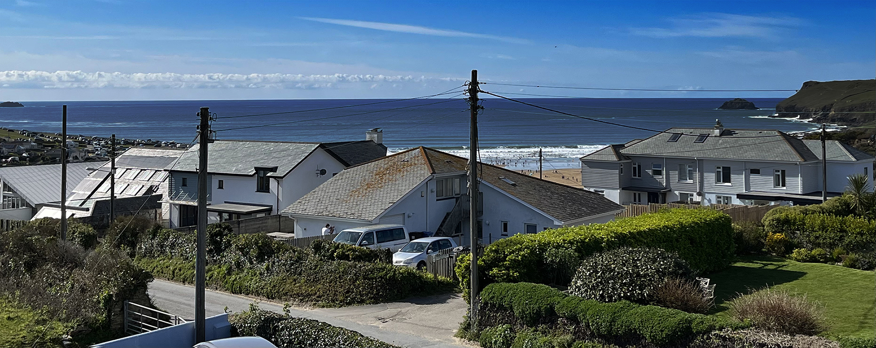  Tredenham's View across Polzeath