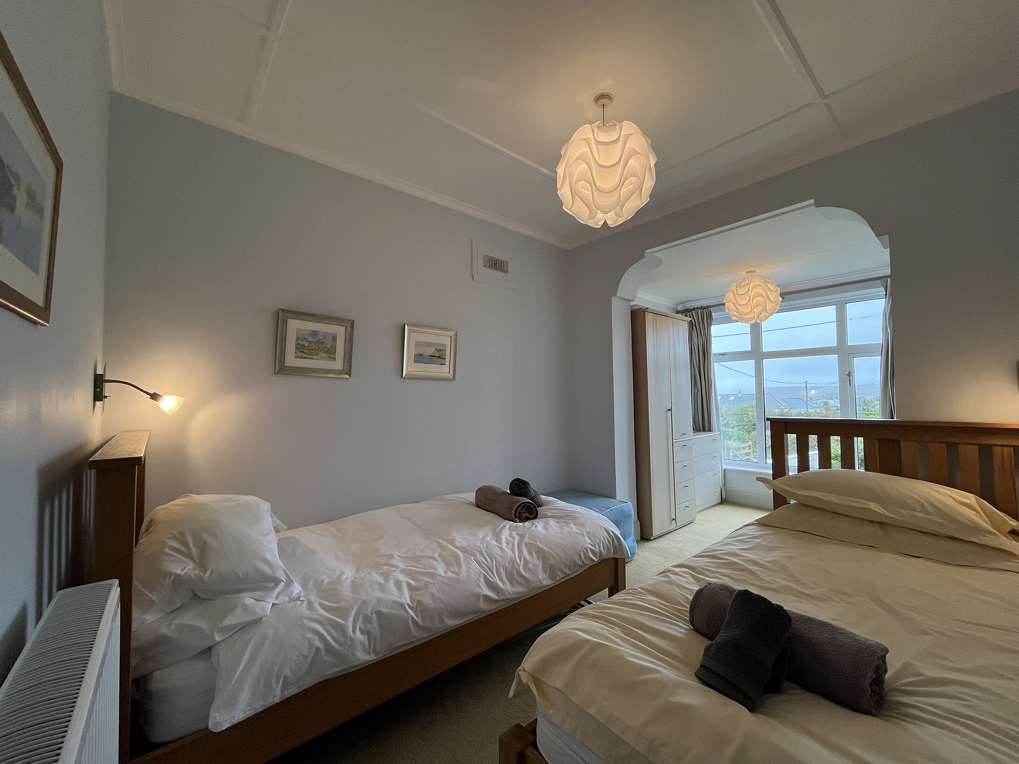 twin bedroom  at Tredenham