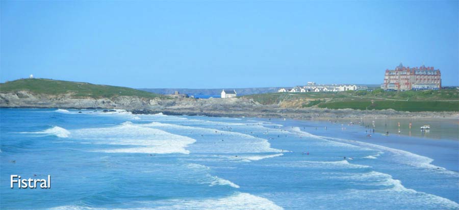 Fistral beach Cornwall's number 1 surfing spot.