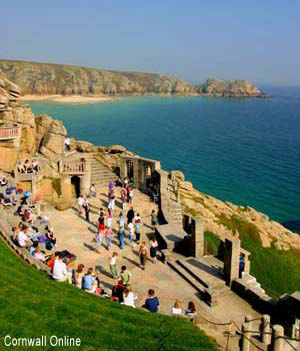 The Minack theatre overlooking Porthcurno Beach - photo M Frost