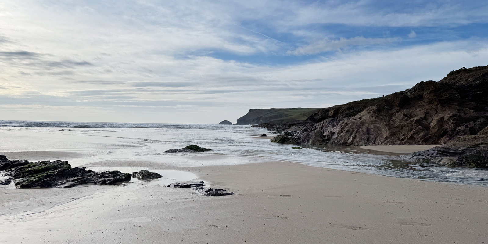 The Camel Estuary at Polzeath 