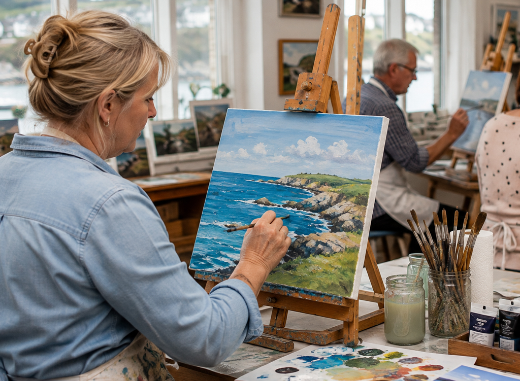 Art courses, painting classes and learning to paint in Cornwall