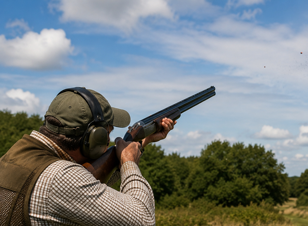 Clay pigeon shooting in Cornwall