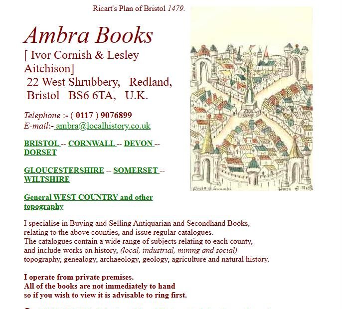 Ambra Books website home page