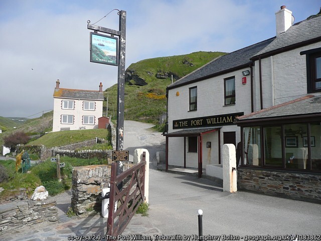 The Port William at Trebarwith Strand Beach