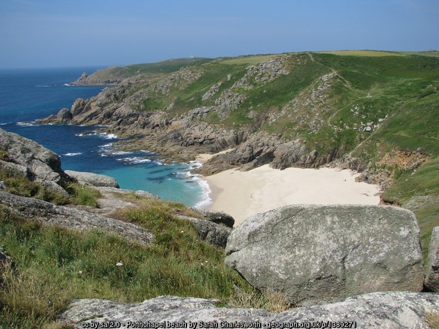 Porthchapel beach, Lands End Cornwall