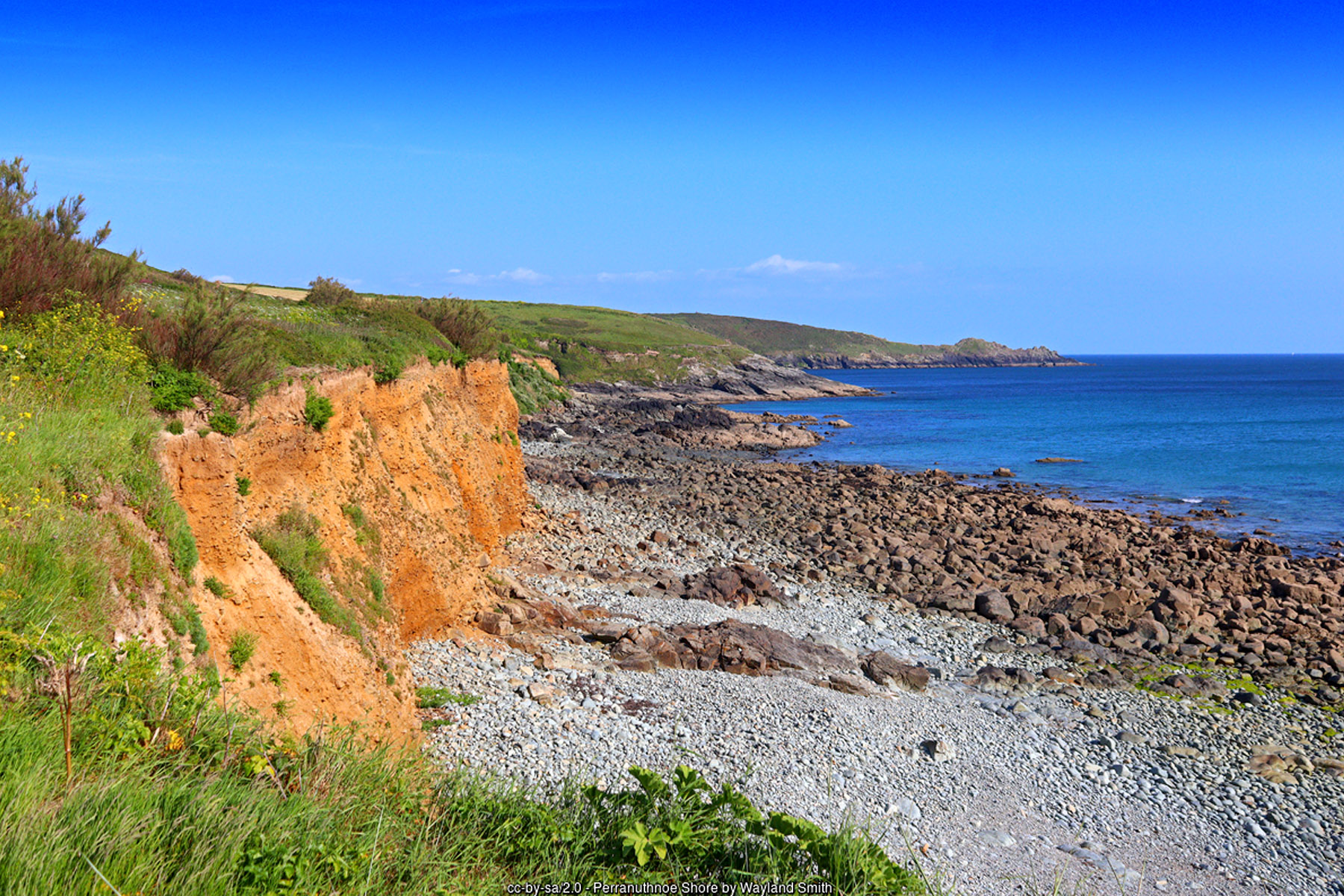 Perranuthnoe beach Cornwall - Mount's Bay village beach holidays