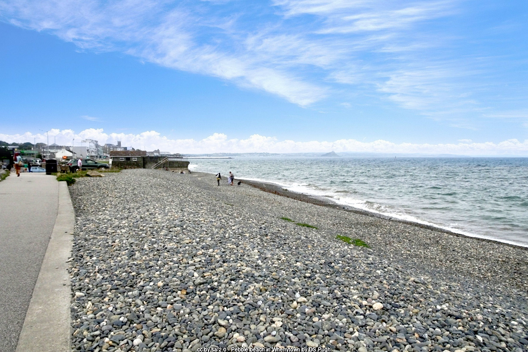 Wherrytown Beach Penzance Cornwall pebble shore Laregan River - Cornwall coastal holidays