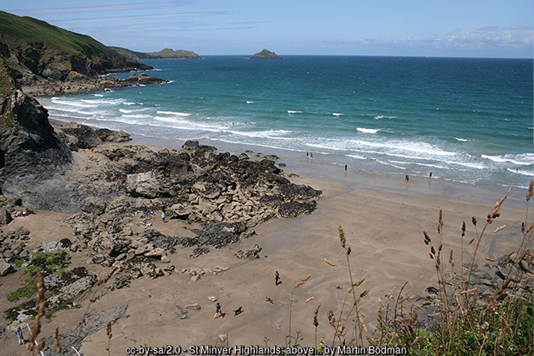 Lundy Bay Beach near Pentire Point Cornwall National Trust cove - Cornwall coastal holidays