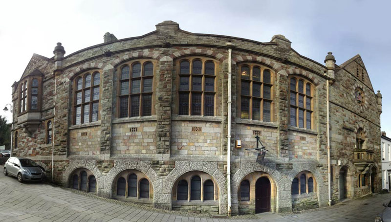 The granite building of Bodmin Town Museum on Mount Folly