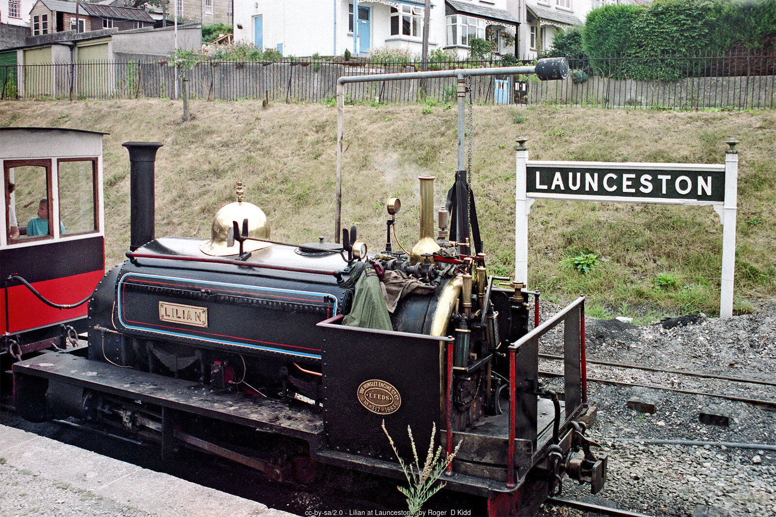 The steam locomotive Lilian at Launceston Station on the Launceston Steam Railway