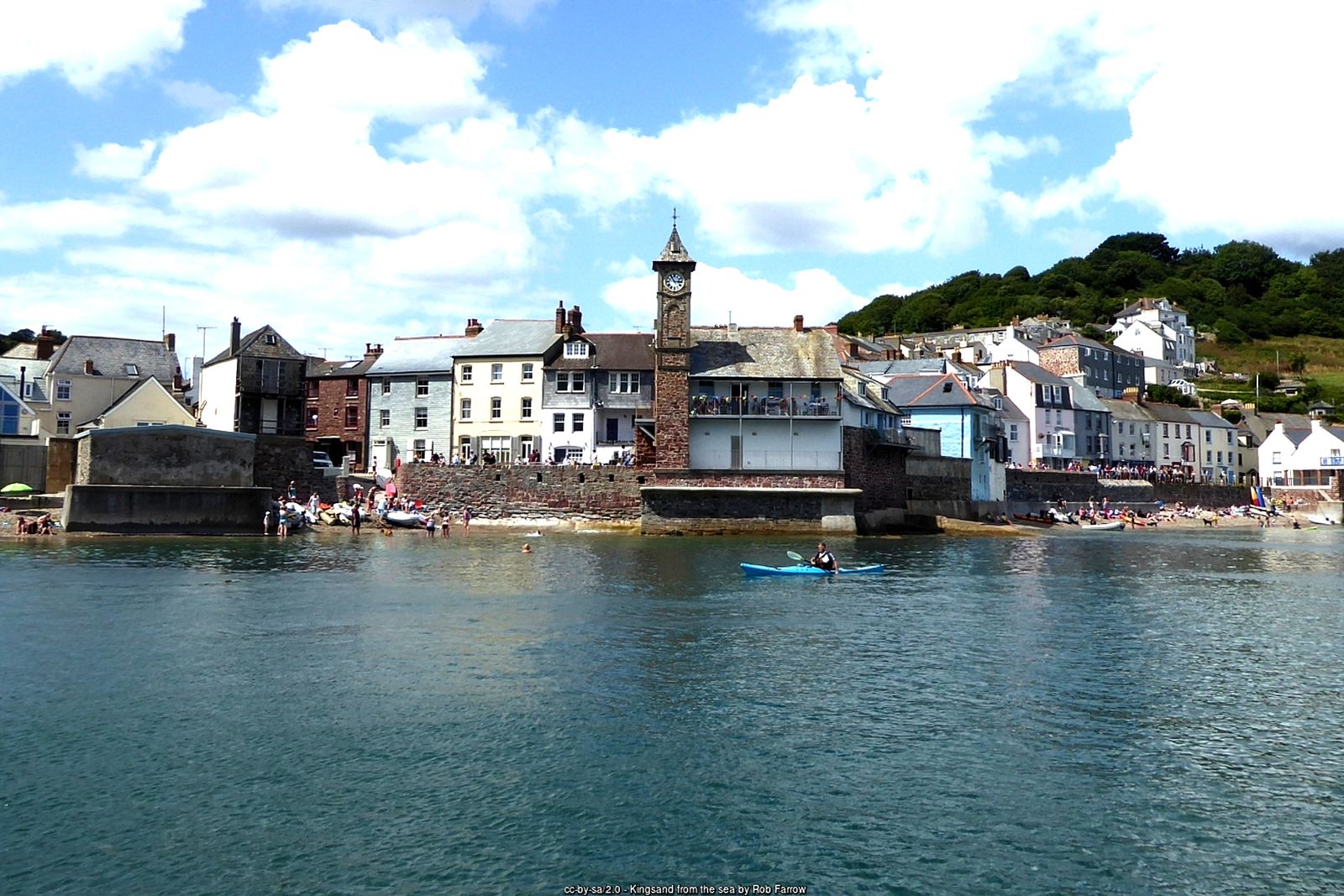 The beach at Kingsand and Cawsand looking over Plymouth Sound