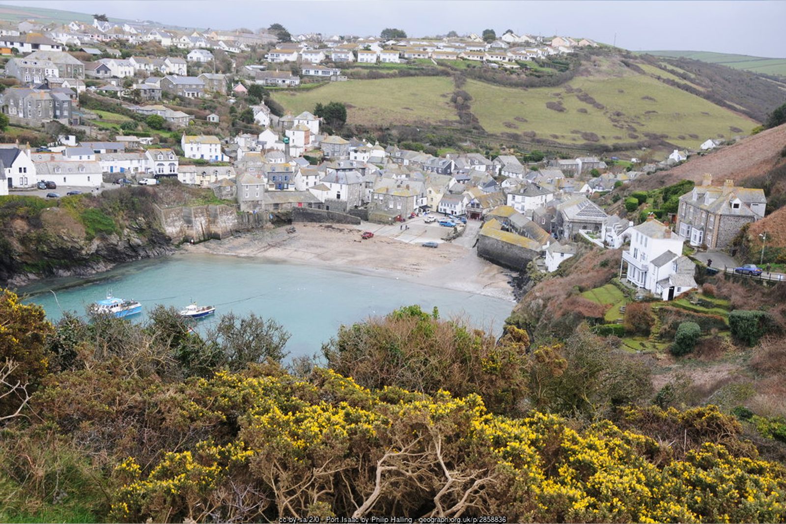 Boats in Port Isaac harbour