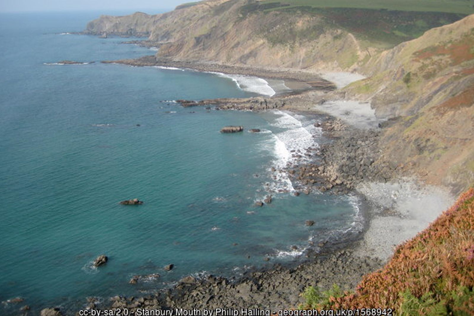 Stanbury Mouth beach, south of Morwenstow