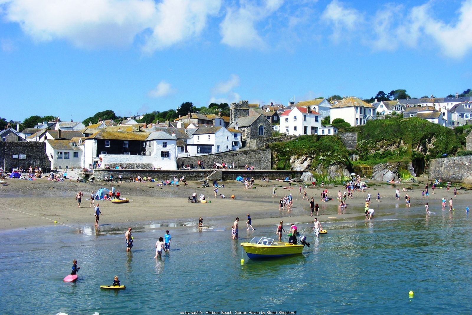 The harbour beach at Gorran Haven